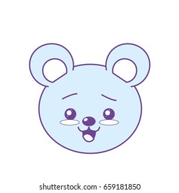 cute wild animal face with expression