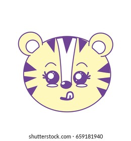 cute wild animal face with expression