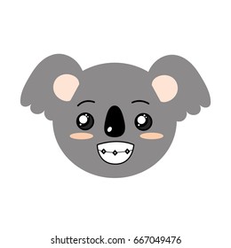 cute wild animal face with expression