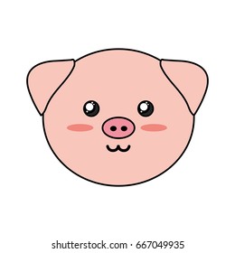 cute wild animal face with expression