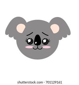cute wild animal face with expression