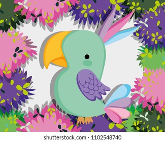 Cute wild birds