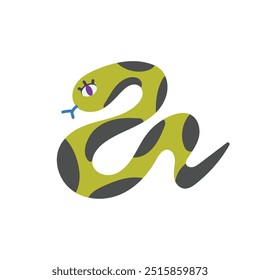 Cobra selvagem bonita com manchas