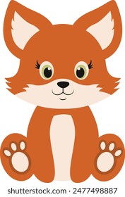 Cute Wildlife Animal Characters. Vector Illustration in Cartoon Style.