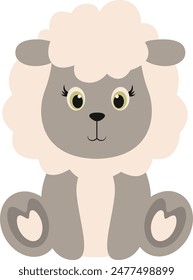 Personajes lindos de animales salvajes. Ilustración vectorial en estilo de dibujos animados.