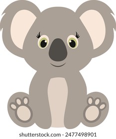 Cute Wildlife Animal Characters. Vector Illustration in Cartoon Style.