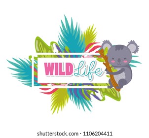 Cute wildlife animals cartoons