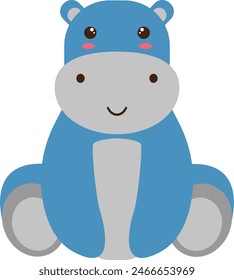 Cute Wildlife Diversity Character. Isolated Vector Illustration.