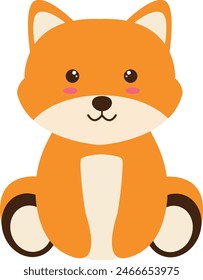 Cute Wildlife Diversity Character. Isolated Vector Illustration.