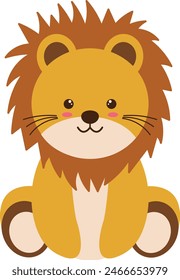 Cute Wildlife Diversity Character. Isolated Vector Illustration.