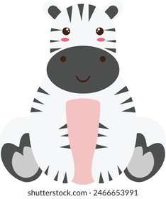 Cute Wildlife Diversity Character. Isolated Vector Illustration.