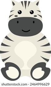 Cute Wildlife Diversity Illustration with Cartoon Style. Isolated Vector on White Background.