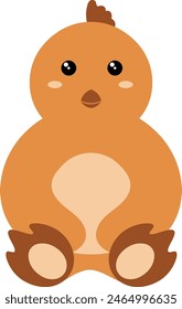 Cute Wildlife Diversity Illustration with Cartoon Style. Isolated Vector on White Background.