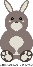 Cute Wildlife Diversity Illustration with Cartoon Style. Isolated Vector on White Background.