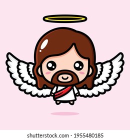 cute winged jesus christ design