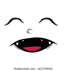 Cute Wink Eyes 2 Monster Face Stock Vector (royalty Free) 1617794245 