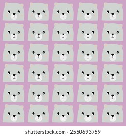 CUTE WINTER BEARS NORDIC DESIGN PATTERN TEXTURE BACKGROUND VECTOR