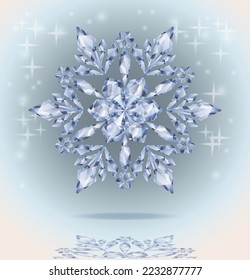 Brillo de nieve brillante de invierno, ilustración vectorial	
