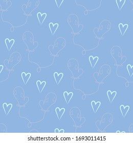 Frische Winterweihnachtsmuster mit handgezeichneten Fingern. Weihnachtskindtextur für Textilien, Wickelpapier, Tapete, neue Dekoration