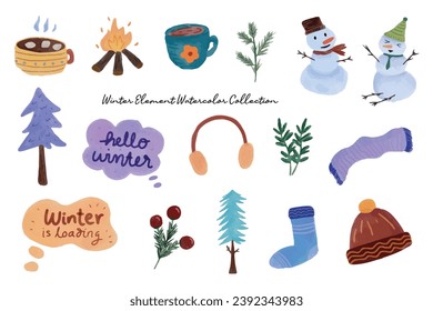 Cute Winter Element Decor Collection