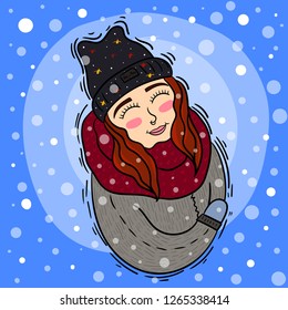 cute winter girl