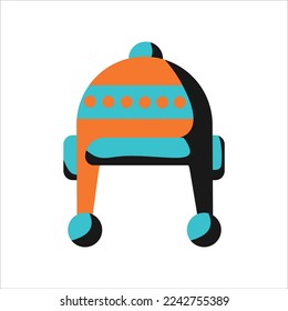 Cute Winter Hat Illustration Vector