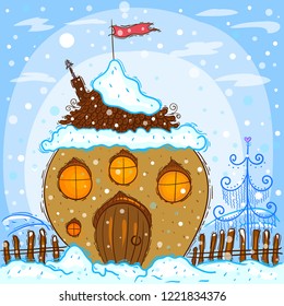 Cute winter home