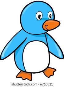 Cute Winter Pinguin Vektorgrafik
