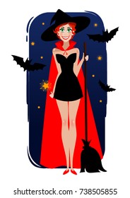 cute witch Halloween