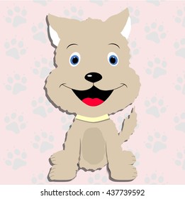 cute Wolf baby. Template for design and decoration. cute sticker album, scrapbook. Baby vector illustration. Baby shower