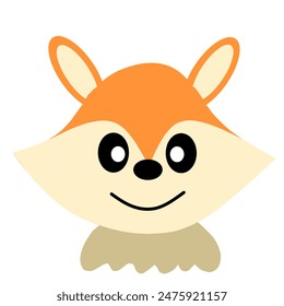 Cute wolf illustration. with a unique and attractive design