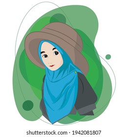 cute woman cartoon with design illustrator