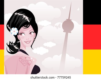 Cute woman country series - Germany