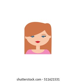 Cute woman face