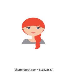 Cute woman face