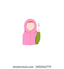 cute woman wearing a hijab posing person
