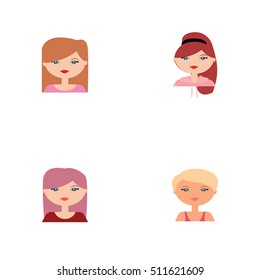 Cute women face