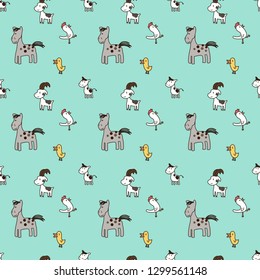 Cute and wonderful farm animals, will give a lot of joy and fun. The pattern can be used for textiles, scrapbooking and more.