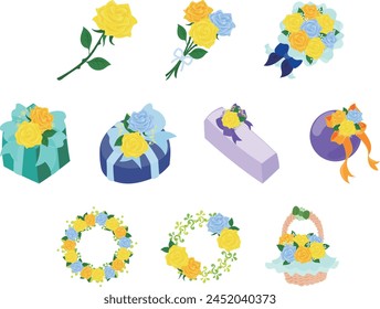 The cute and wonderful icon set to convey gratitude and blessings on Father's Day