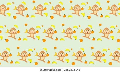 Cute Woodland Animals pattern background. Childish Cartoon Animals illustration pattern. Cartoon Animals background. Perfect for fabrics, print, textile, wallpaper, and decor. SSTKbackgrounds 