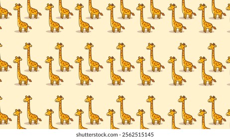 Cute Woodland Animals pattern background. Childish Cartoon Animals illustration pattern. Cartoon Animals background. Perfect for fabrics, print, textile, wallpaper, and decor. SSTKbackgrounds 