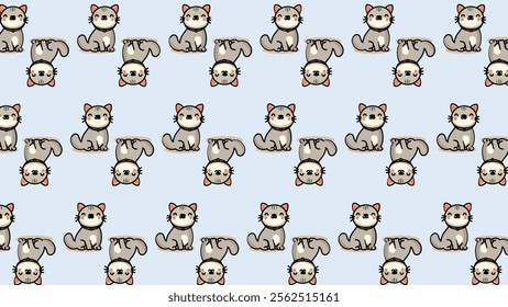 Cute Woodland Animals pattern background. Childish Cartoon Animals illustration pattern. Cartoon Animals background. Perfect for fabrics, print, textile, wallpaper, and decor. SSTKbackgrounds 