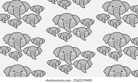 Cute Woodland Animals pattern background. Childish Cartoon Animals illustration pattern. Cartoon Animals background. Perfect for fabrics, print, textile, wallpaper, and decor. SSTKbackgrounds 