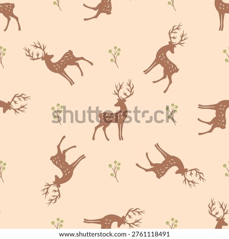 Cute woodland animals pattern for nursery design, perfect for fabric, baby products, and surface pattern.
