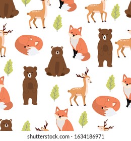 Vector Set Animals Birds Childrens Style Stock Vector (Royalty Free ...