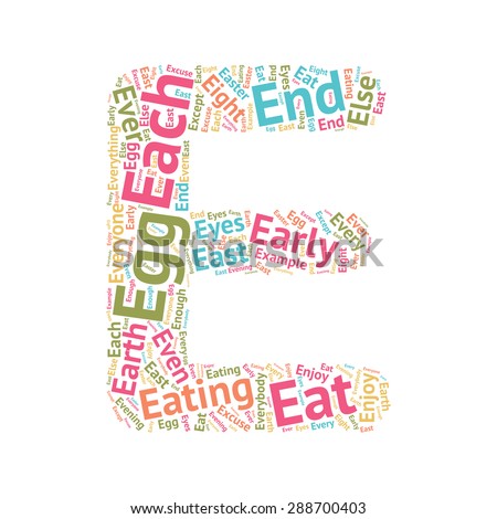 cute word cloud abc letters series stock vector royalty free words form letters