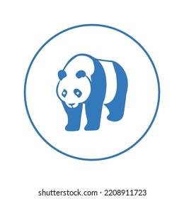 Cute world wild panda icon | Circle version icon |