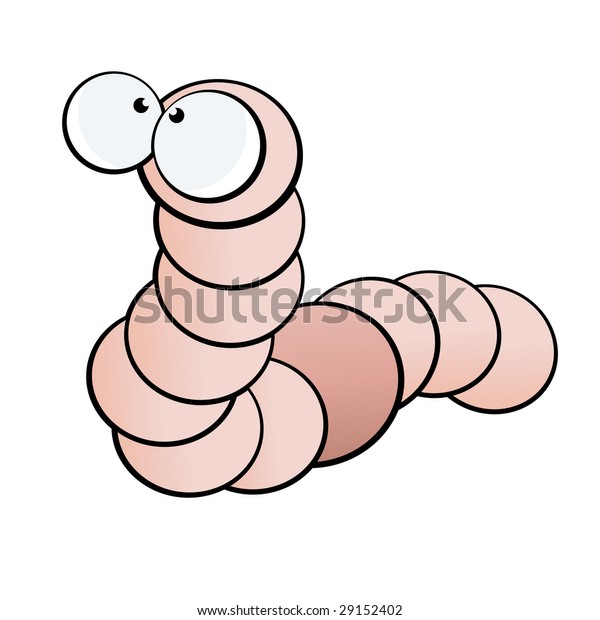 Download Cute Worm Illustration Stock Vector (Royalty Free) 29152402