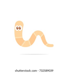 Cute worm vector