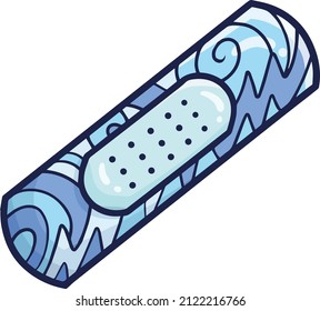 Cute wound plaster with splash of water theme